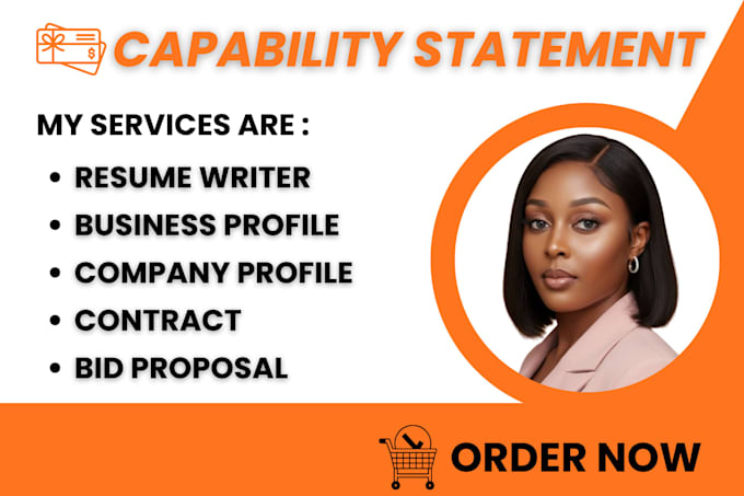 design a winning capability statement and business profile