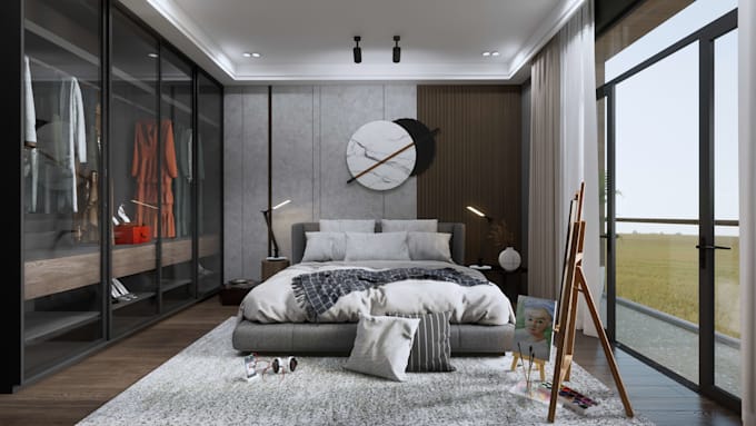 do sketchup 3d rendering and interior design