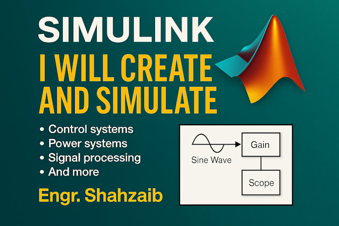 do matlab, simulink control systems and robotics projects with gui and simscape