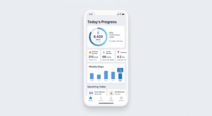 design mobile app UI UX with clean user experience