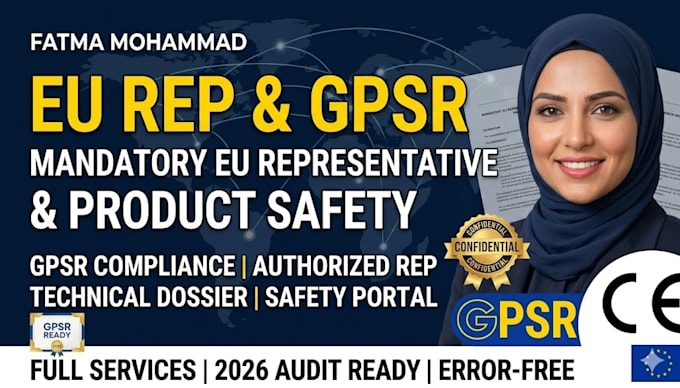 be your eu authorized representative and gpsr compliance consultant