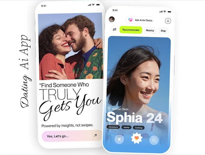 develop ai dating app live streaming app custom dating app social media app