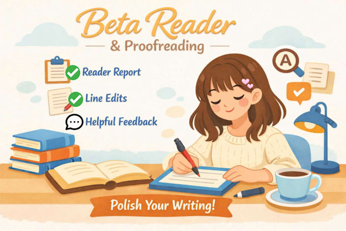be your beta reader and proofreader