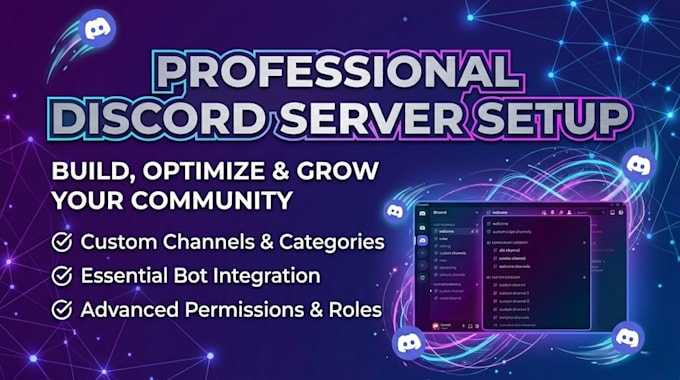 design a social or roleplay discord server setup