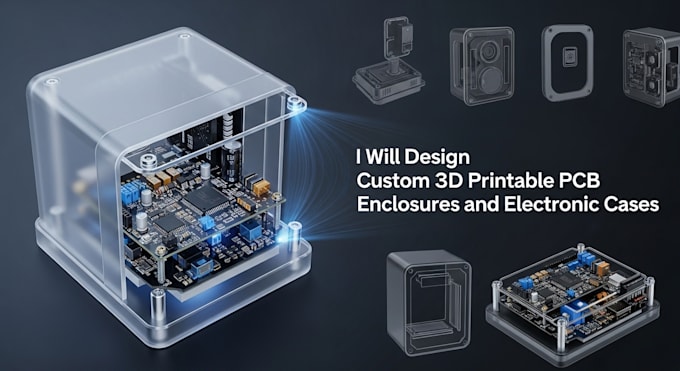 design custom 3d printable pcb enclosures and electronic cases with iot device