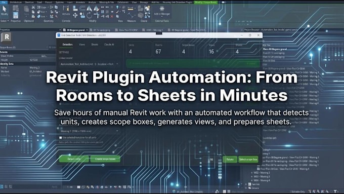 create a revit plugin for scope boxes views sheets and workflow automation