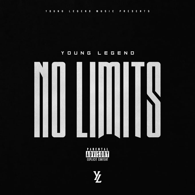design creative futuristic and high music album cover art