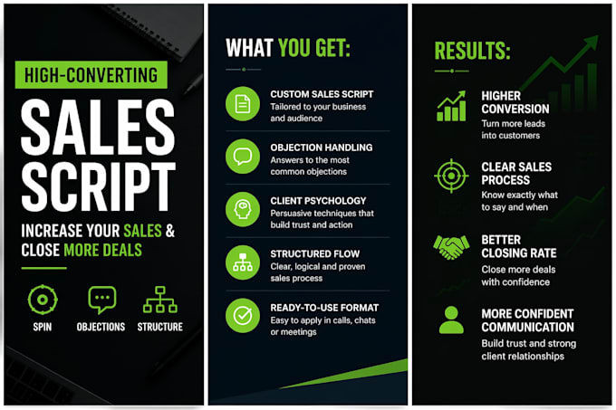 create a high converting sales script for your business