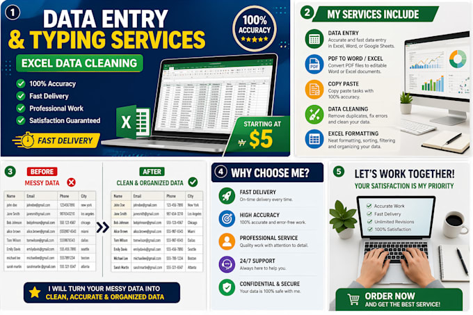 do data entry and typing work