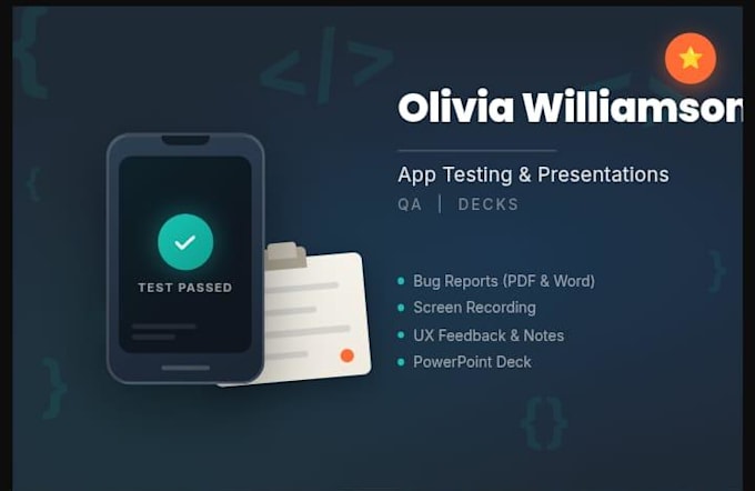 test your app and create a professional report or presentation