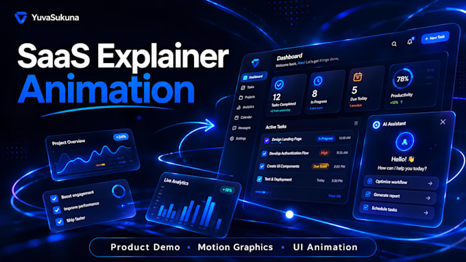Create a professional saas product explainer animation video by ...