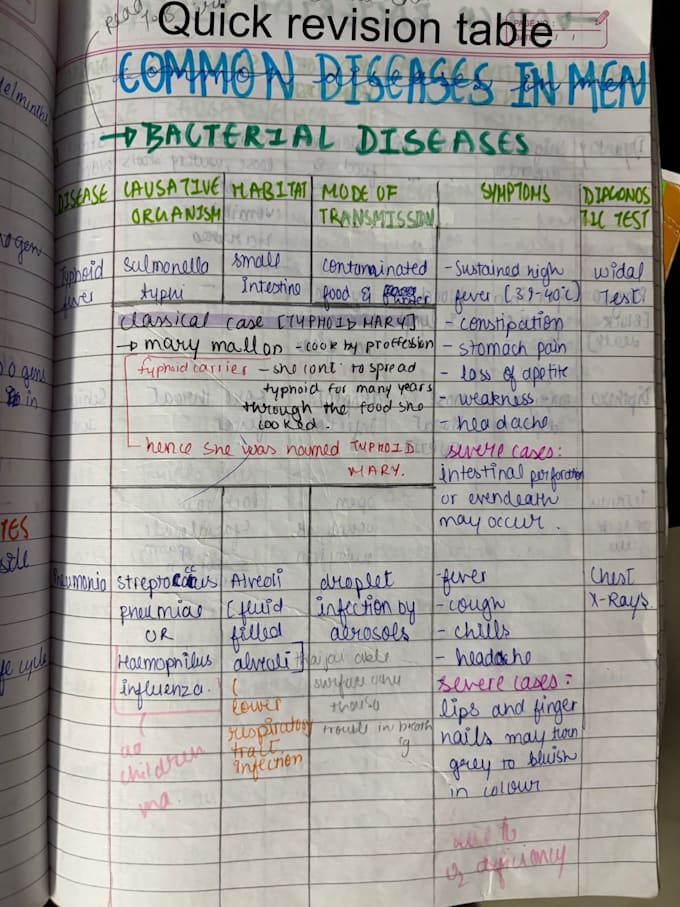 create clear biology notes and easy study summaries