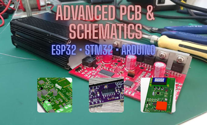 design advance pcb and schematics for embedded and iot system