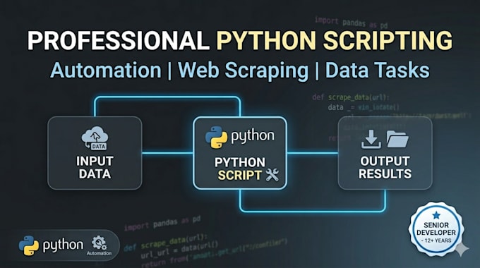 write a professional python script for automation or data tasks