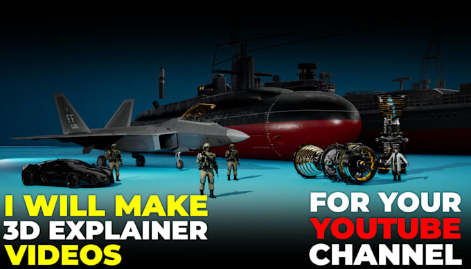 make 3d animated explainer video for you