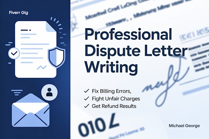 write a dispute letter for charges, bills, or services