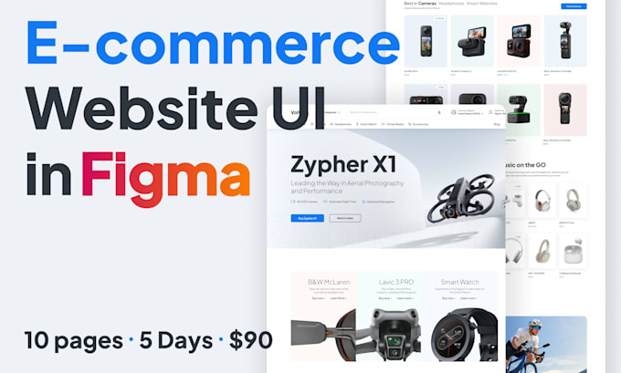 design your ecommerce website UI in figma