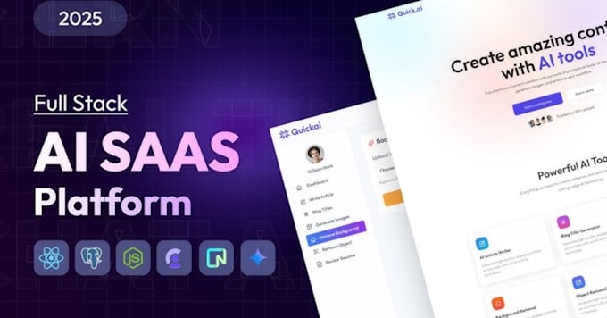 do ai website, ai mobile app, software with ai integration for your saas website