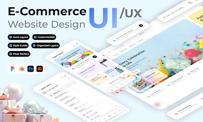design tailored ecommerce plateform uiux