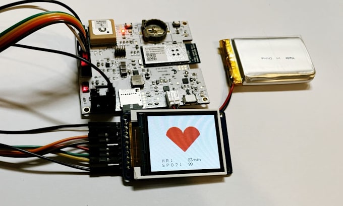 design schematic for smartwatch, wearable and health device hardware