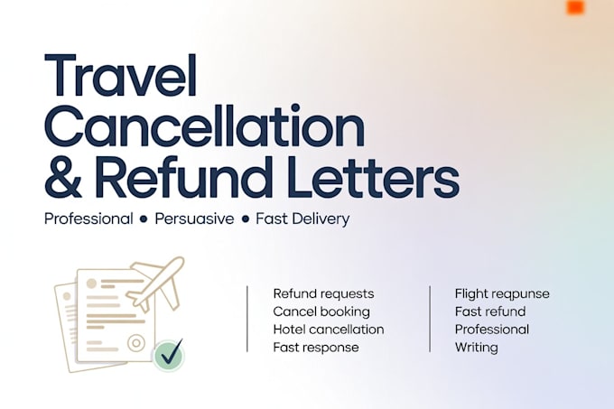 write a cancellation request letter for travel services