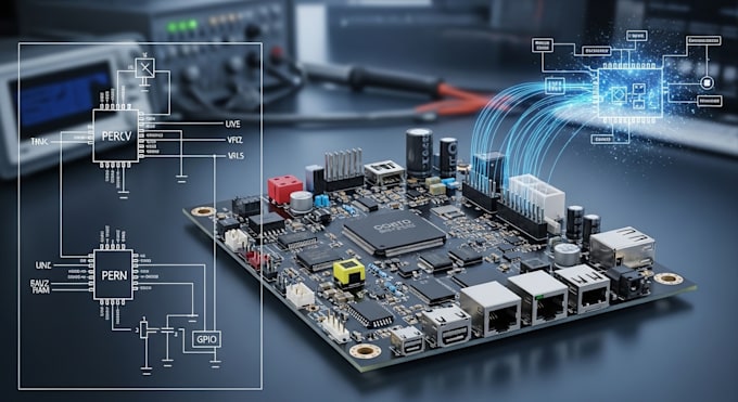 design reliable pcb hardware, circuit schematic and embedded electronics