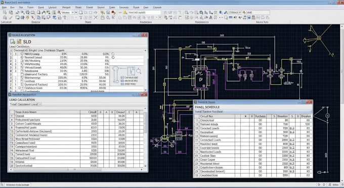 Create electrical sld, load calculation and panel schedule in autocad ...