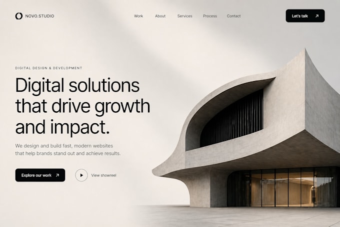 build a modern landing page