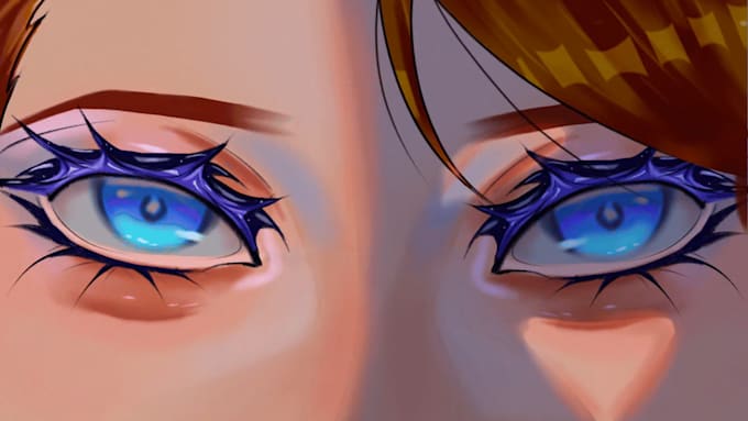 eye animation, brightness and movement