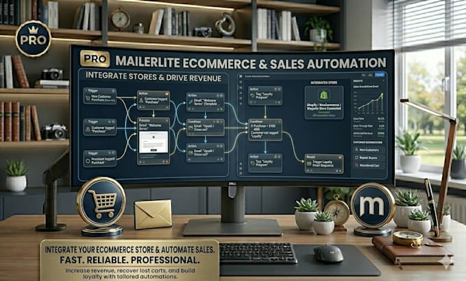 integrate mailerlite with ecommerce store and automate sales