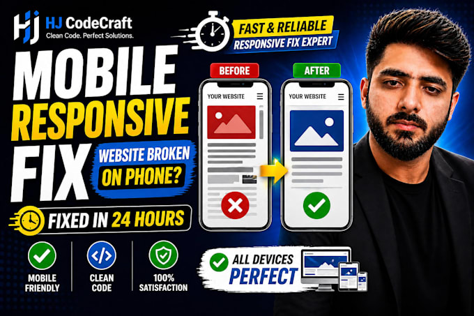 fix wordpress and mobile responsive issues on your website