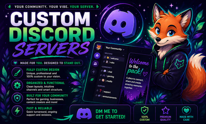 build you a custom discord server