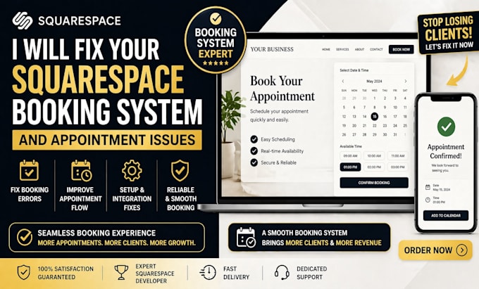 fix your squarespace booking system and appointment issues