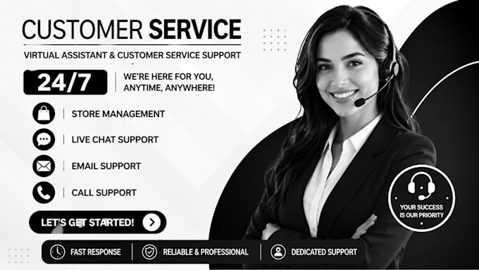 provide 24 7 ecommerce customer service support VA services