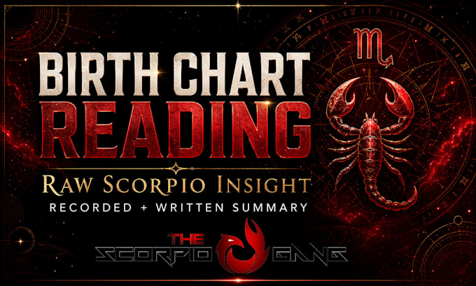 read your birth chart with raw scorpio insight