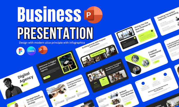 redesign investor pitch deck powerpoint business presentation for startups