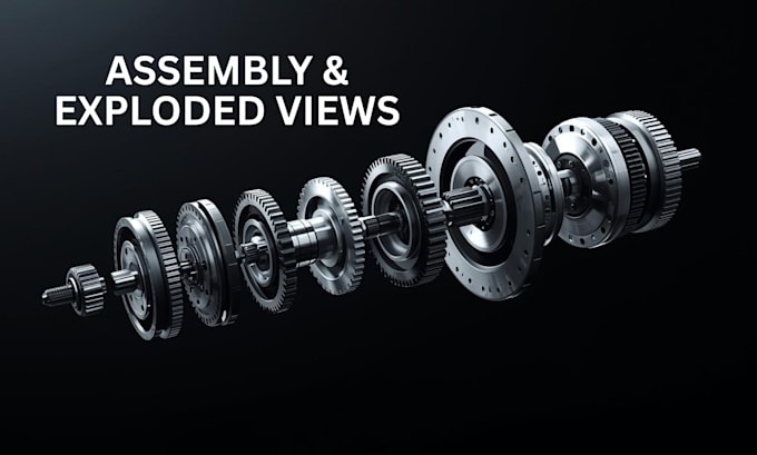 create mechanical product design, mechanical assemblies and exploded views