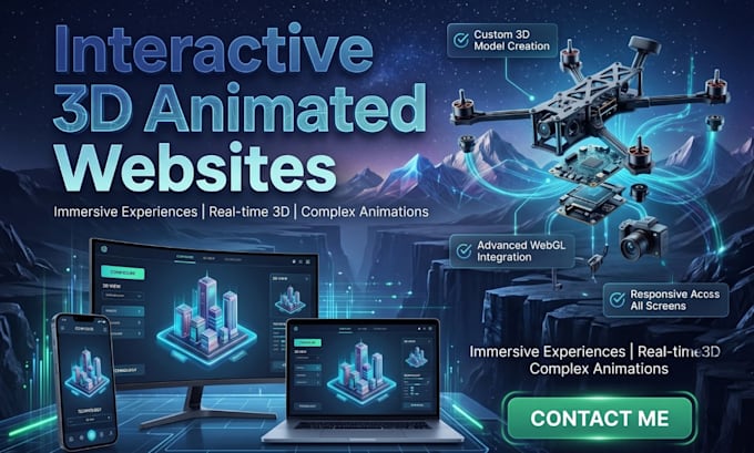 build 3d interactive website using threejs webgl gsap and spline 3d