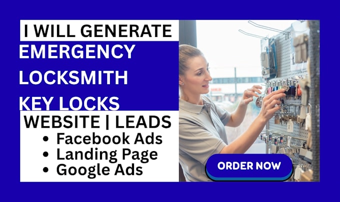 generate emergency locksmith leads with high converting website