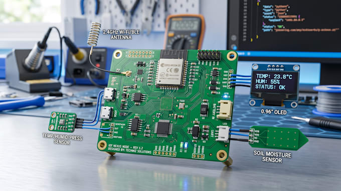 design embedded systems pcb firmware rf antenna and iot devices