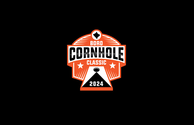 design charity cornhole tournament logo