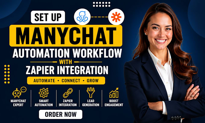 set up manychat automation with zapier integration