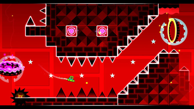 create a custom geometry dash level  with   perfect music  sync