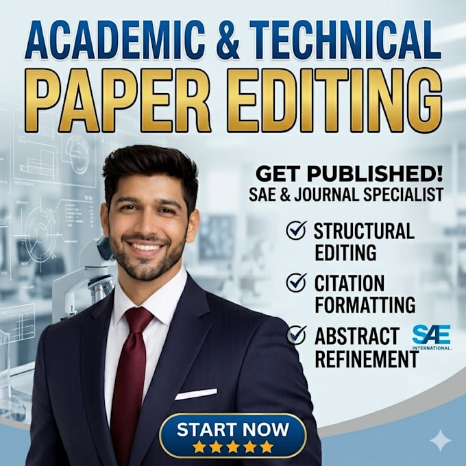 edit and format research papers and technical abstracts