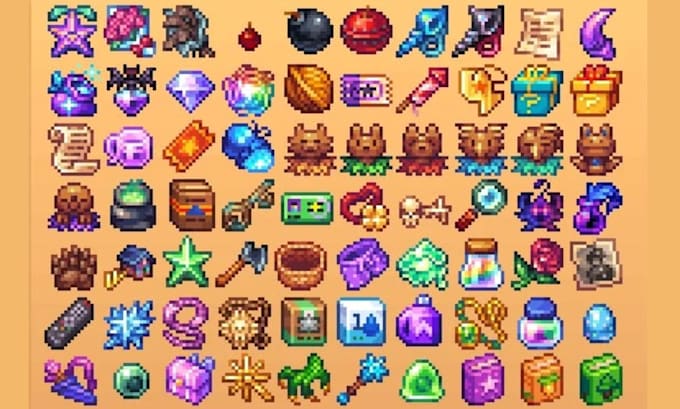 design pixel game icon, ui, hud, skill icon, ability, item props, game assets