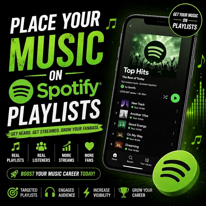 place your music on spotify playlists