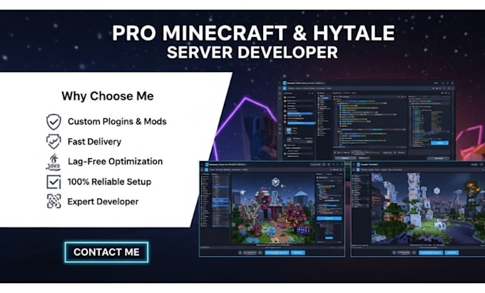 develop hytale plugin server mods minecraft model server optimization and setup