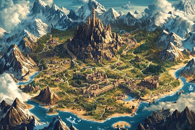 do fantasy map design