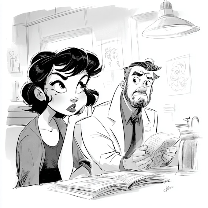 do comic book illustration, comic graphic novel art