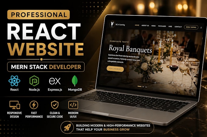 develop professional mern stack webapp